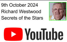 9th October 2024 Richard Westwood Secrets of the Stars